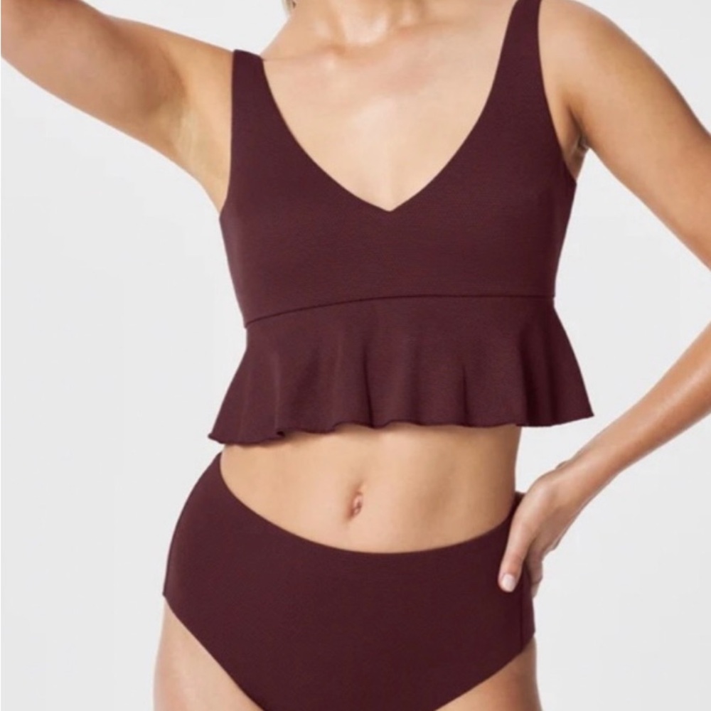 SPANX Purple Bikini Swim Set with Comfort Fit